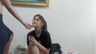 مص عميق – بلع القضيب بالكامل
